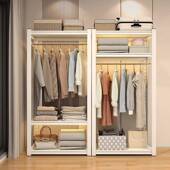 衣帽架钢制简易衣柜地多层可调节衣卧室出落见详情租铁艺柜衣架子