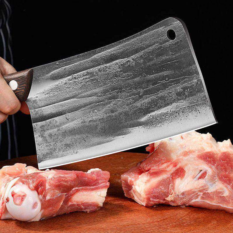 专手工锻打斩骨刀不262锈菜刀家用钢厨厨师用房刀具剁骨刀砍骨刀