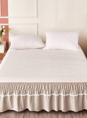 加厚新蕾丝床不带床面蕾丝公裙主OVE风松紧床围单遮件款防滑丑裙