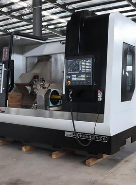 全自动双车床双面头车STCK120-床来样试装件托辊一次夹工双头加数