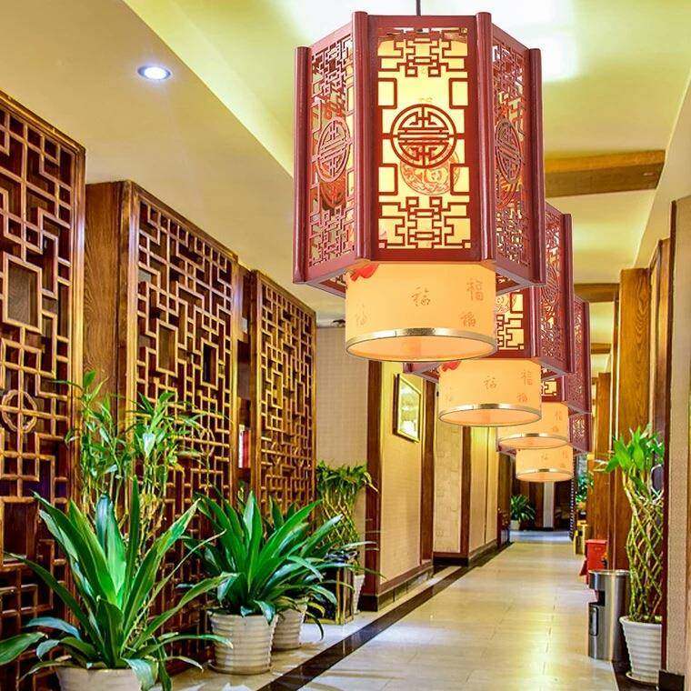 076042中式风仿古餐吊厅酒店走廊阳台灯客厅卧室书房中国艺木羊皮,家装灯饰光源,智能吊灯,淘宝优惠券,粉丝福利购,淘宝优惠卷
