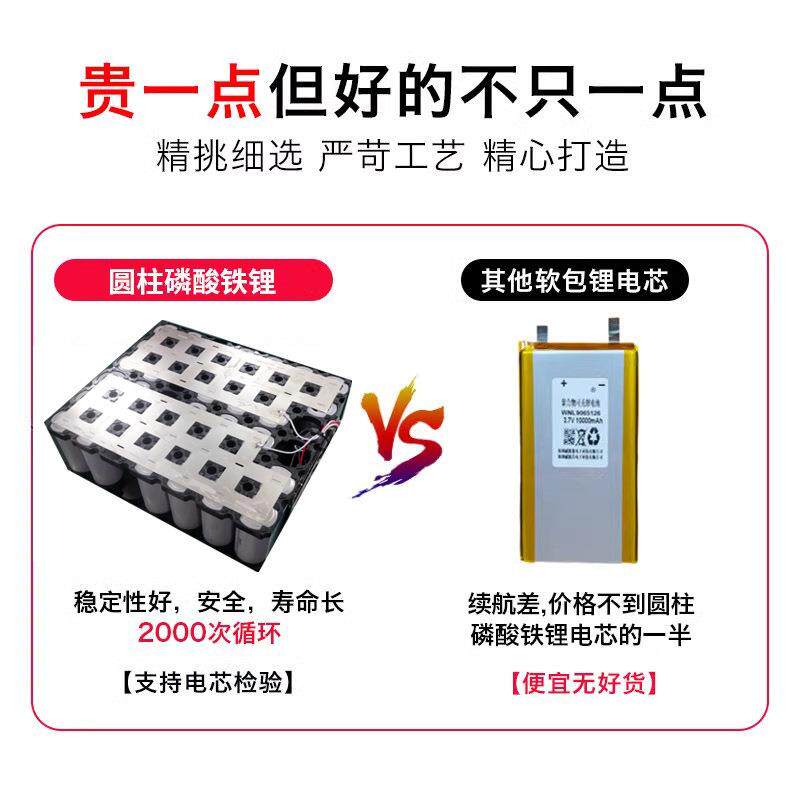 2德666力普12磷酸铁锂V电池大容量电可接逆变器音响摆摊电瓶4