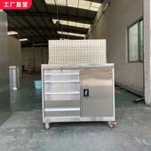 不锈钢工具车重车按需定制型五金配带挂板手推车专箱用小推车零件