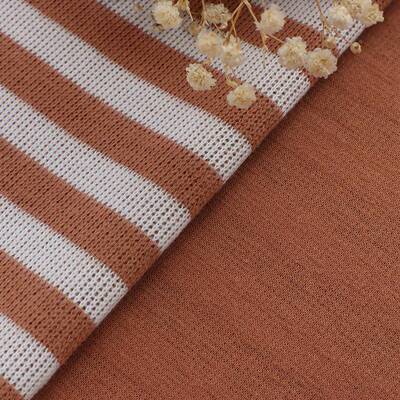 纯棉色毛布料TVM织米呢绒条纹呢卫衣面料秋冬暖打底衫全保棉卫衣