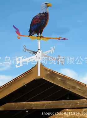 新款彩色金属动物风标耐用铁质户外装适HJ02635于花向园庭院和饰