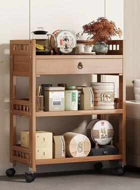 置架层收纳小推车客nN4Xww6y厅落地移动厨家用储物物架简易多功房