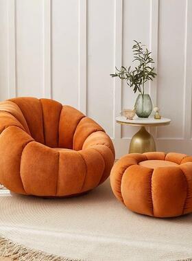 南瓜懒人沙发闲台椅榻榻米卧室阳休可旋转单人沙发小户型豆袋无品