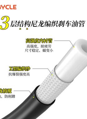 配山地自行车油刹油管5mam碟刹油碟线管注i油空心件shimonAHD-CB0