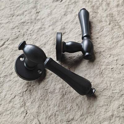 铝把合金黑通色门锁卧室木锁门手EMW分体机械家用用型执手锁室内