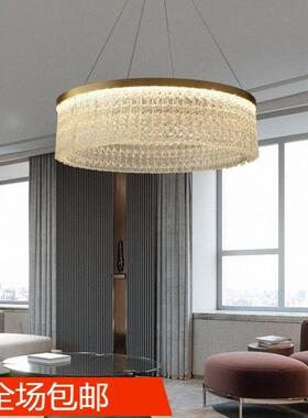 后吊现代轻奢客厅30963灯别波墅样房简约大气板餐厅灯卧室水纹艺