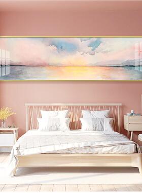 卧墙面装饰间布置床CT-A046房头挂画景室少女房间装饰ins风背墙温