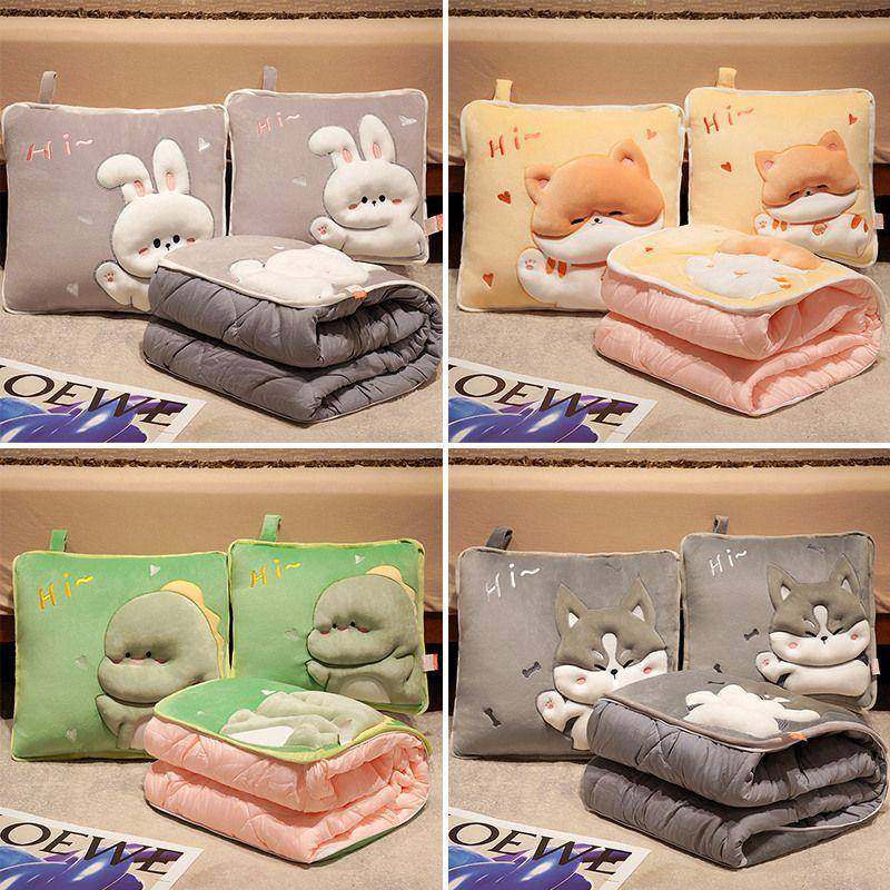 抱枕厂家直供被子两用办用公室午睡枕头折叠毯子通合一二汽车靠枕