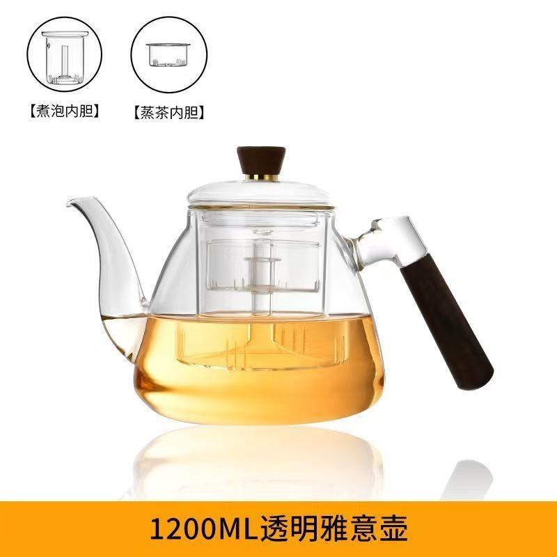 玻璃茶壶陶家用茶6688耐热日式煮茶泡茶功夫具电炉套装壶茶水分离