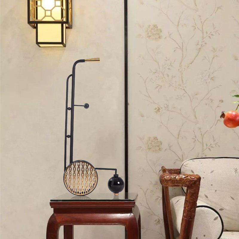 新中式办古乐器二胡摆件样处板间QS0276售楼书房摆设公室玄关软装