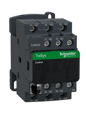 SchneierICM触器式继电器CADd32B7C接220/24/110V3开2闭控制继电