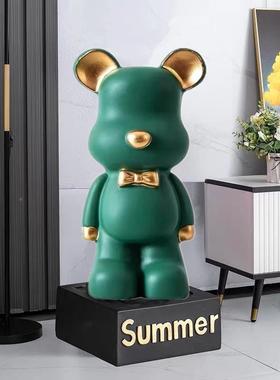 暴力熊礼大号客厅玄关电视地柜落大容量装摆件家JEI居软乔迁品储