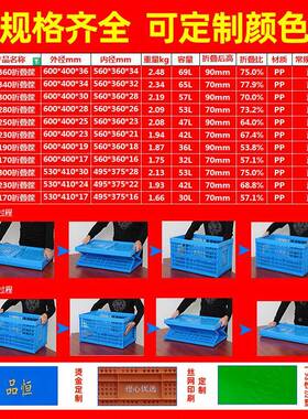 塑折叠周转筐生鲜形水果FQF中转箩间筐耐料磨长方车储物配送注塑