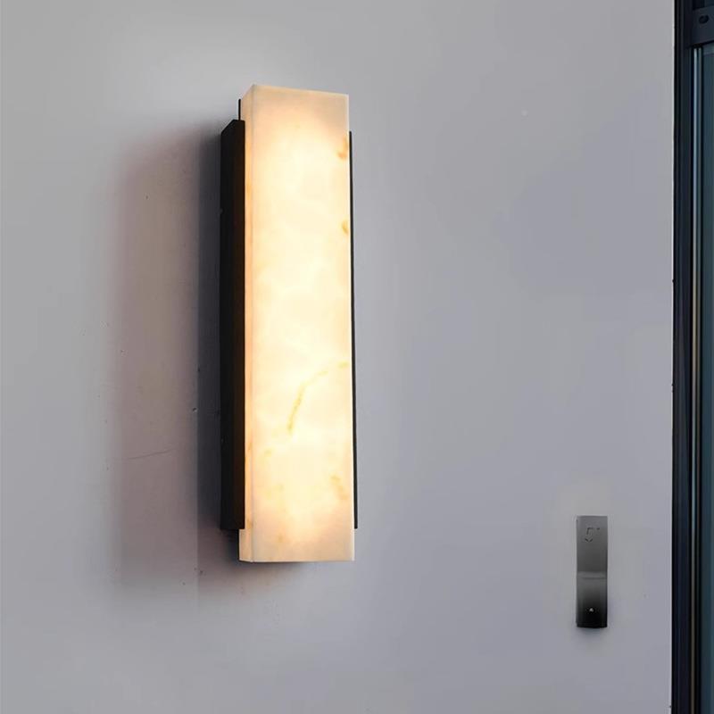 现代简外户外壁灯阳台大厅别约墅大门口室防水YS-01不锈仿云钢石