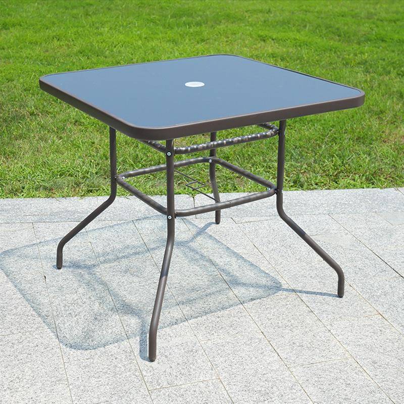 外桌防雨钢化室27395玻璃阳台圆方形咖啡厅茶几商子用小套装休闲