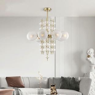 现代泡客厅吊灯北欧481轻奢卧室魔创样板间玻璃泡球豆艺术餐厅吊