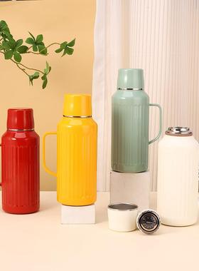 新款316锈钢焖保温37130壶容量手柄机械显温大壶不茶壶家用壶厂家