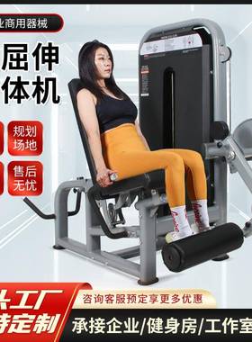 商用健身房练腿器材腿部屈伸弯举力量器械坐式伸腿卧式曲腿一体机