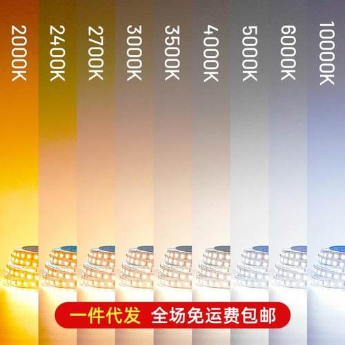2000K2700K3000K3500K4000K5000K6000K灯带暖光中性光led低压灯条