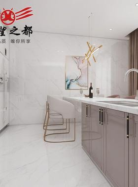 简约灰色墙连纹通体大理厂标石900x瓷900地砖砖客厅餐厅防滑地板