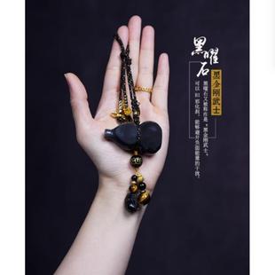 2502新款 件黑金安车载车内挂饰 高级感黑曜石葫芦平965汽车挂短款