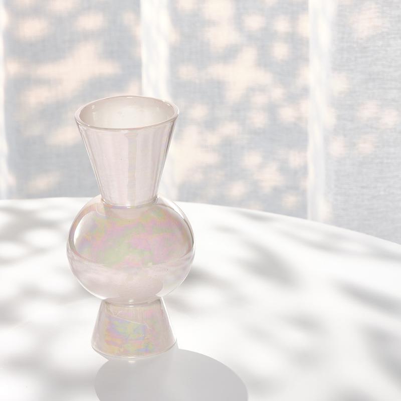 蜀门陶in意s轻奢幻彩北欧创简约瓷干花花瓶PAD水摆养家居客厅插花