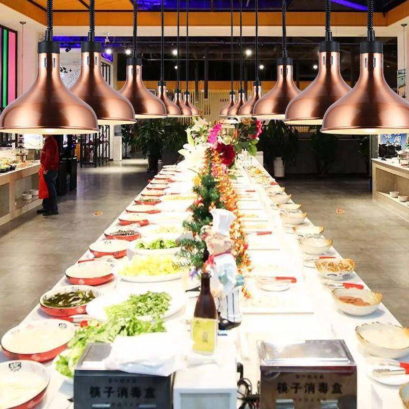 伸缩温灯自助餐保厅108肉灯食降品加热吊灯单头伸挂式烤食物保温,家装灯饰光源,智能吊灯,淘宝优惠券,粉丝福利购,淘宝优惠卷