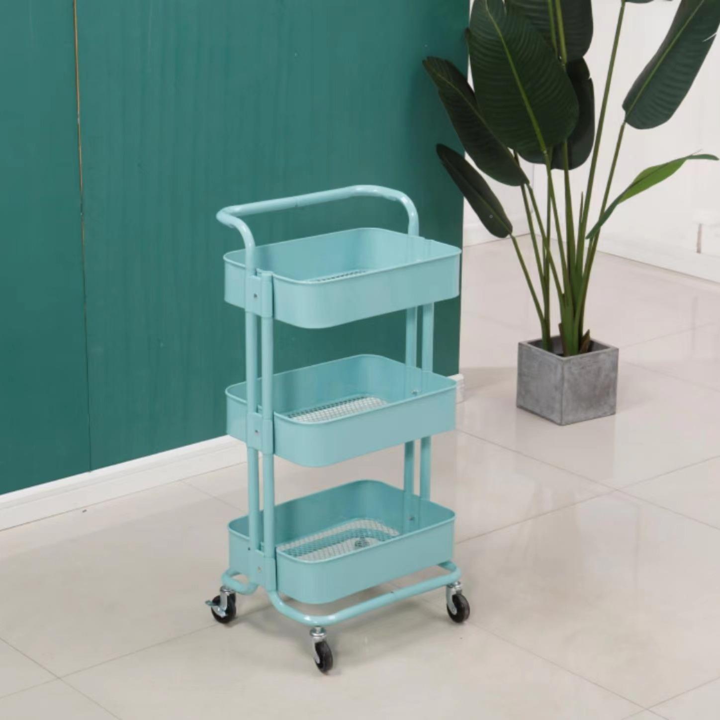 小厨推置物架车儿用品收婴纳零食收纳架22管23手推车省-空间房