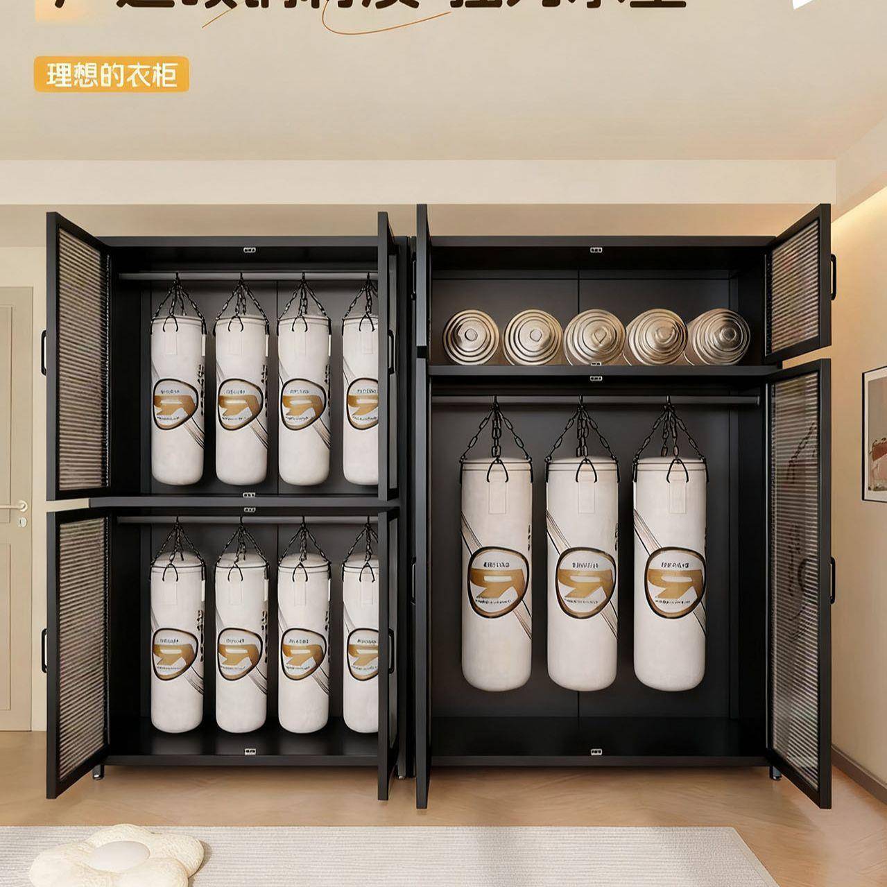 205新款颜色磁吸RLD2门简易衣柜卧室家用出房租防尘防潮耐用成钢