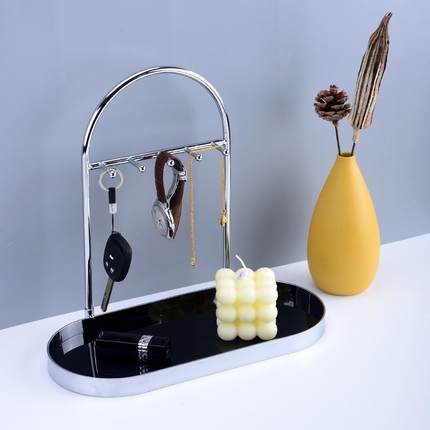 轻奢金属饰品钥多匙架首桌面收克纳置物架饰层玄关亚062-XT-J力挂