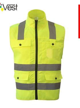 SFVest反光背心施工工印97208作安全甲服新款管理人员高档衣马马