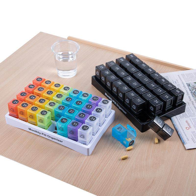 大容量一月药盒环保款塑料分格清准晰3新1格分格精方便携KHO带收