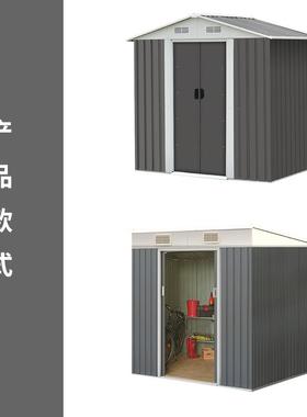 物户外花园铁皮工具房组活动储房自搭装易简移动家用可拆卸HJ-TP1