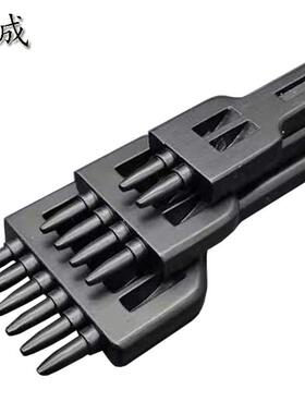 DIY皮革工具新款黑色冲DFS4/5/mm规格皮革制6作缝线打排孔菱斩圆