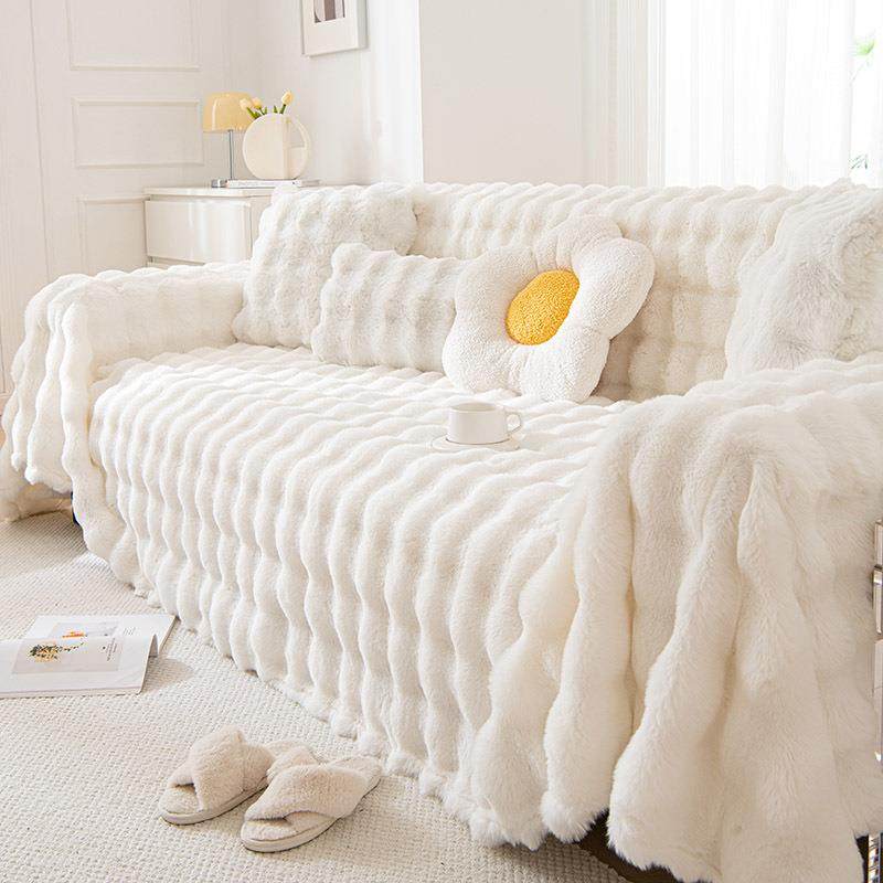 网红CKY款季冬兔重毛绒沙发式盖布沙发巾加厚高克一片全盖沙发套,居家布艺,沙发套,淘宝优惠券,粉丝福利购,淘宝优惠卷