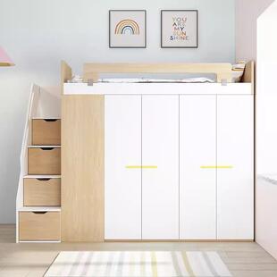 ygc 457歌户童雷儿衣柜床多功能组合帽间上床下衣柜一体小型大容