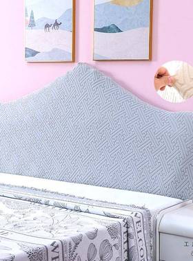 2025弹通背用欧式床头力套罩F5M7HSTT弧形异形盖巾布靠垫软包遮丑