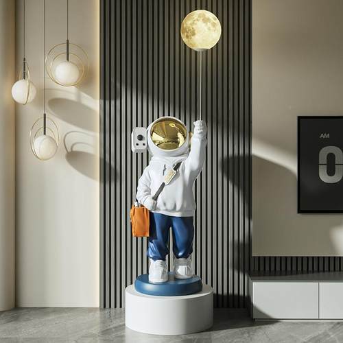 宇F97S658S航员客厅装饰品摆轻太空人灯电视柜件旁大奢型落礼地乔
