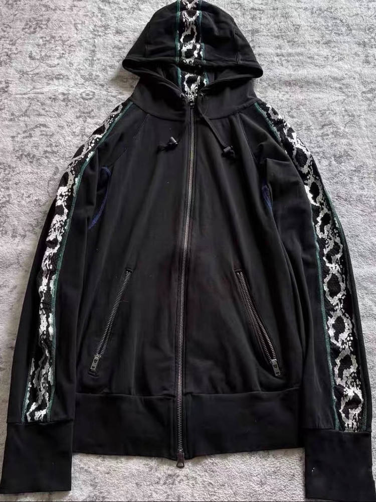 thumbnail for Exclusive L.G.B First Generation Snake Pattern Visual Subculture Retro Zipper Hoodie