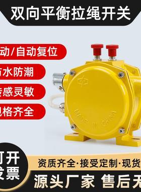 双向平衡拉绳开关 HFKLT2-II/XLLS-2 输送带安全拉绳开关 YHLS-L