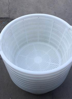 塑料圆形筐白色塑料菠萝筐葡萄框西瓜箩全熟料塑料篮子