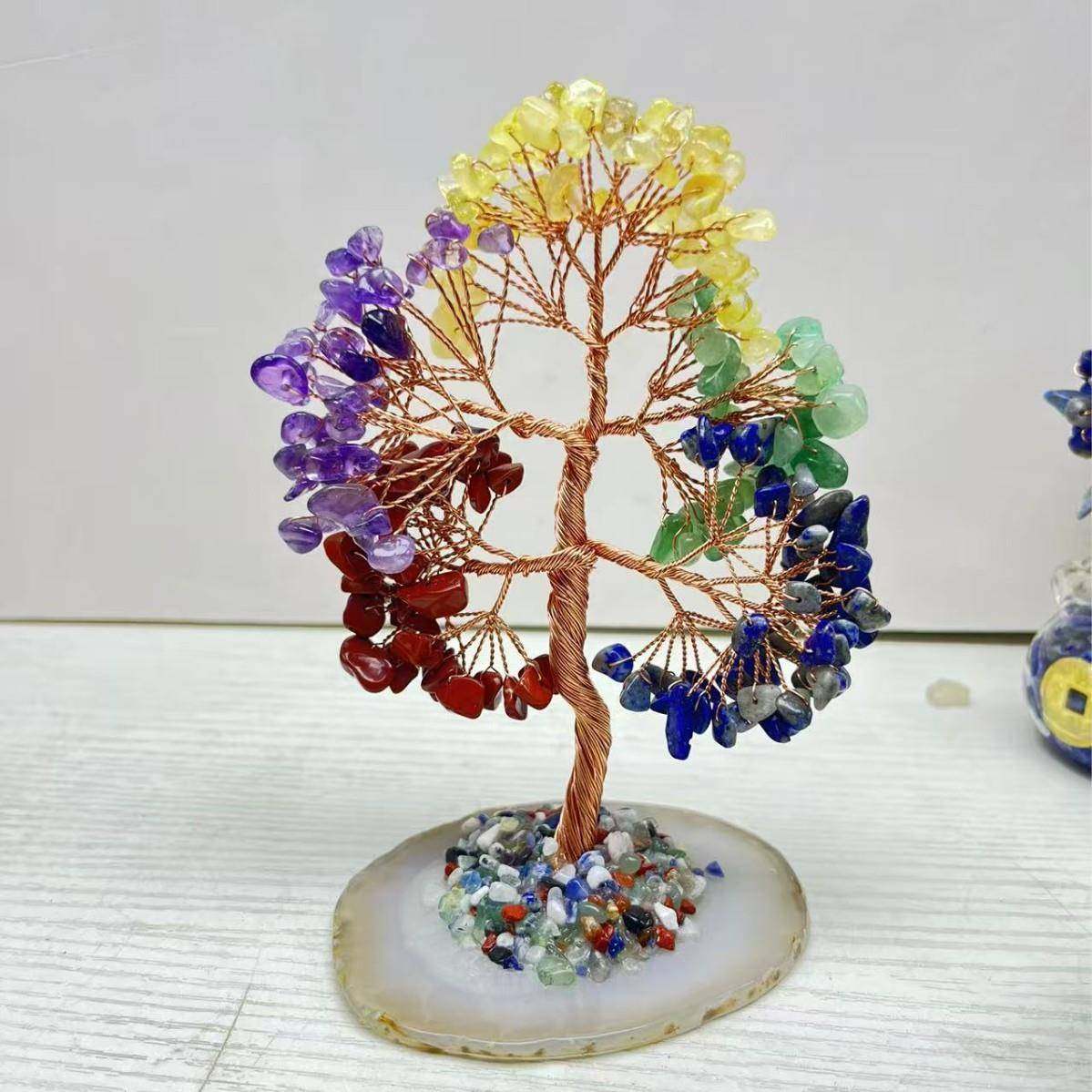 天然水晶碎石发财树装饰品手工生命树工艺摆件品家居客厅桌面摆设,鲜花速递/花卉仿真/绿植园艺,割草机/草坪机,淘宝优惠券,粉丝福利购,淘宝优惠卷