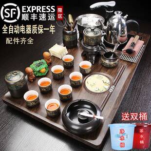 茶具套装家用全自动上水烧水壶一体茶盘陶瓷功夫泡茶杯茶台整套