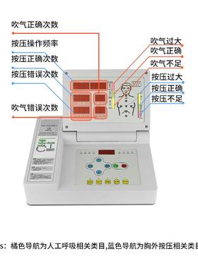 心肺复苏模拟人半身）全自动电急救K教学885模型S脑/C(PR620C