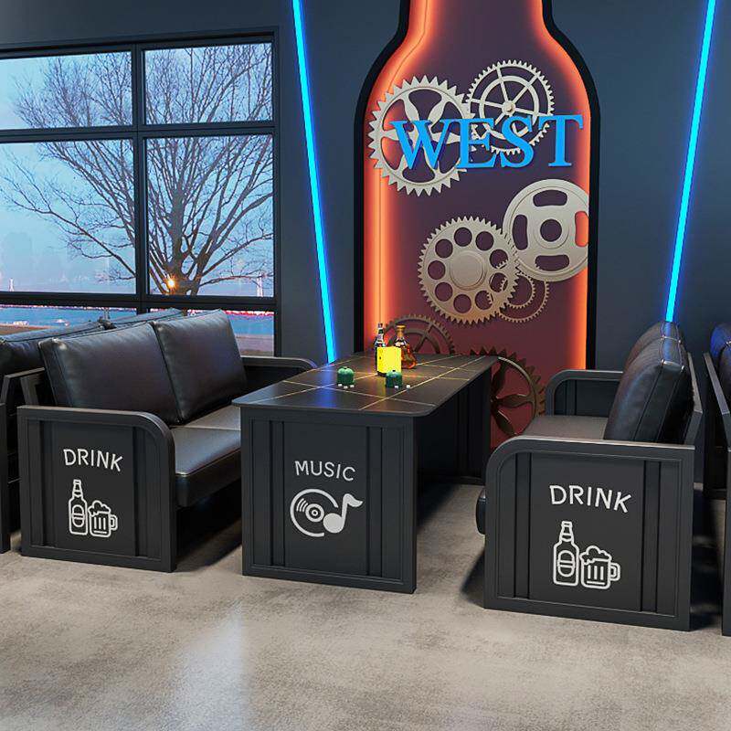 复古业风酒吧清吧工店卡座沙发音餐吧烧烤烤肉鼎发咖啡厅小酒馆桌