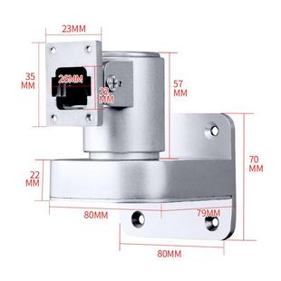 人识脸机万向壁挂支架门禁多角度调节通用合金底座刷脸铝WF01刷卡